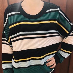 Comfy, striped retro sweater .